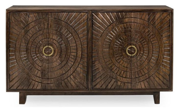 Vivienne Bark Brown 4 Door Buffet