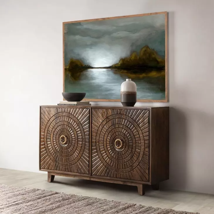 Vivienne Bark Brown 4 Door Buffet