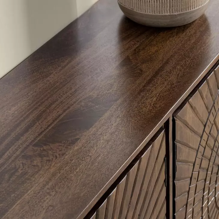 Vivienne Bark Brown 4 Door Buffet
