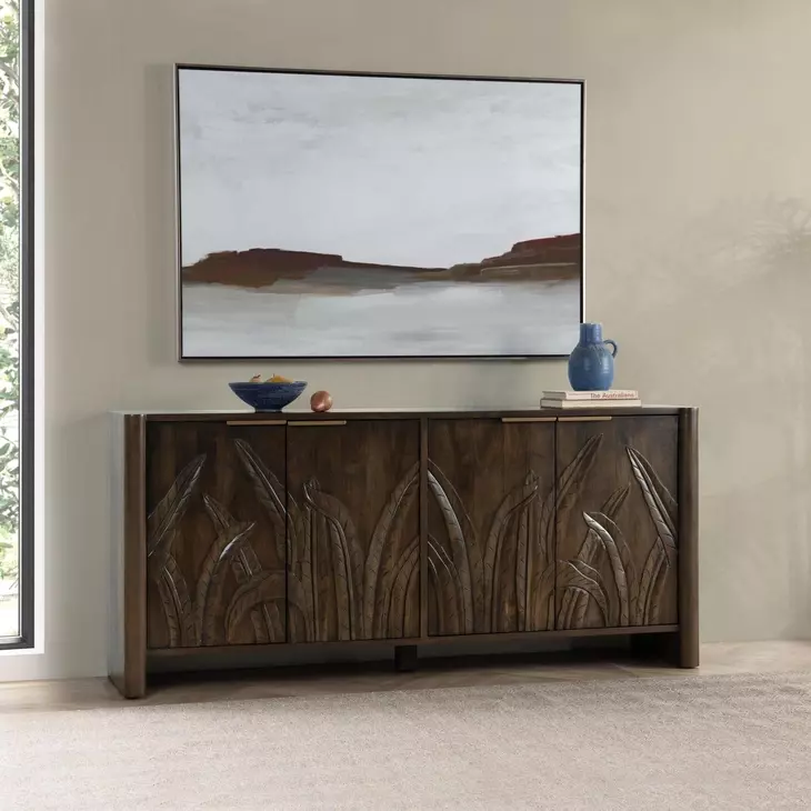Ledro Dark Brown 4 Door Buffet