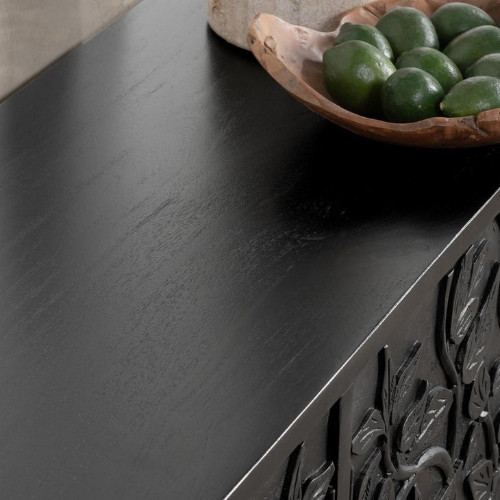 Albero Black 4 Door Buffet