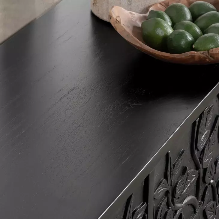 Albero Black 4 Door Buffet