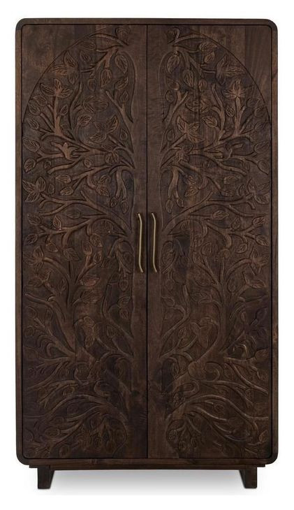 Albero Kona Brown 2 Door Tall Accent Cabinet