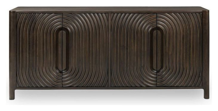 Colson Dark Brown 4 Door Buffet