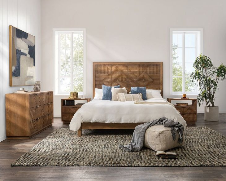 Santa Clara Caramel Brown 6 Drawer Dresser