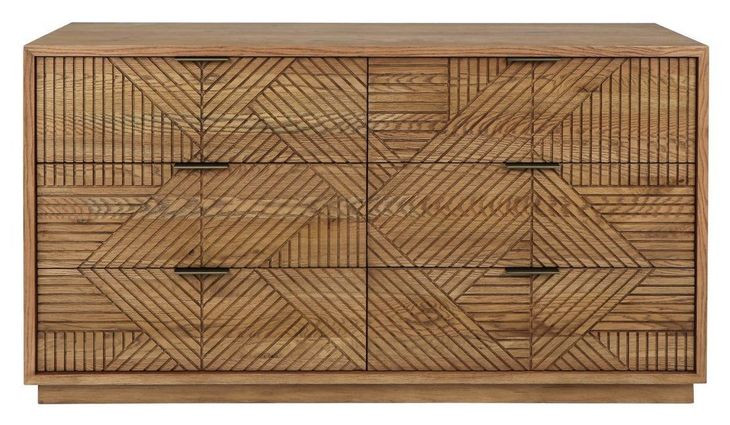 Santa Clara Caramel Brown 6 Drawer Dresser