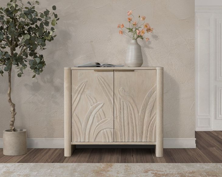 Ledro Cream 2 Door Accent Cabinet