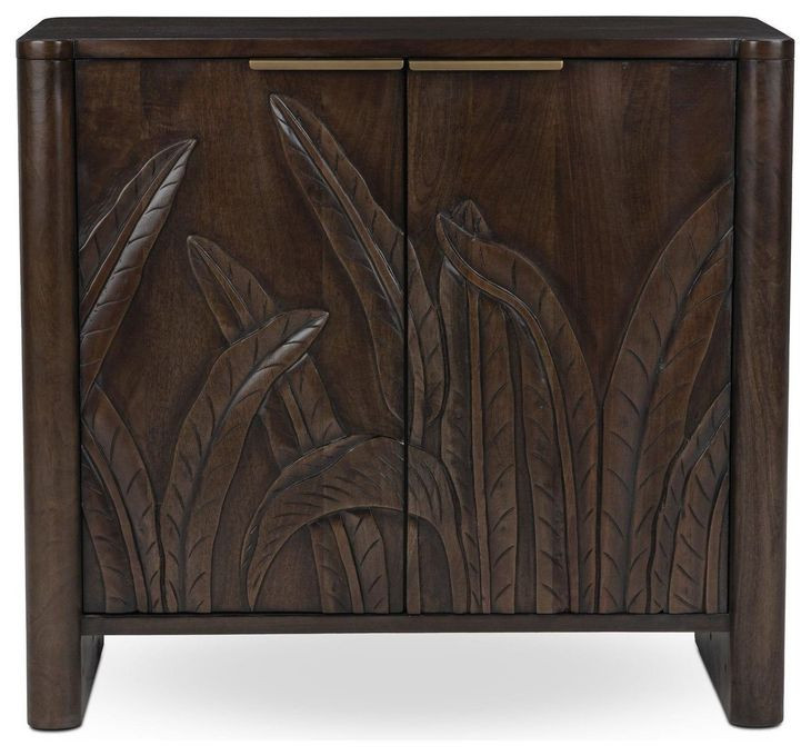 Ledro Dark Brown 2 Door Accent Cabinet