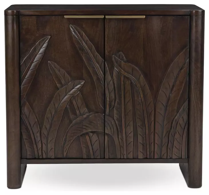 Ledro Dark Brown 2 Door Accent Cabinet