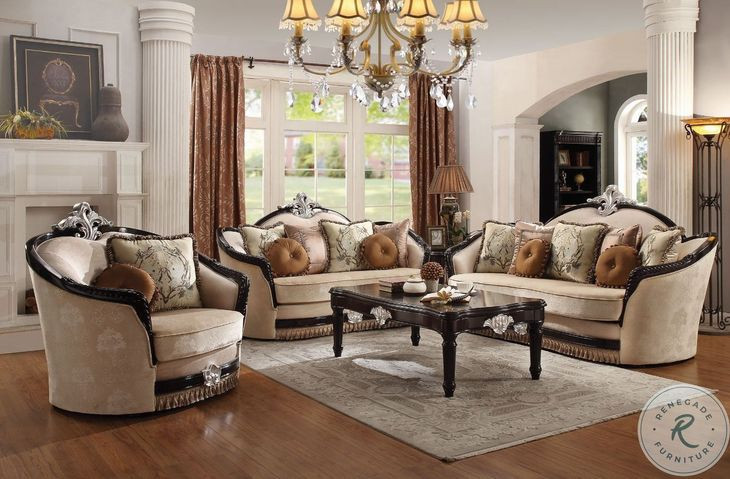 Ernestine Tan and Black Sofa