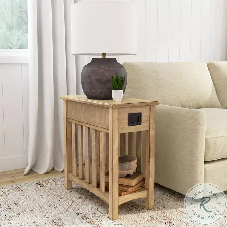 Larina Cherry 1 Drawer End Table