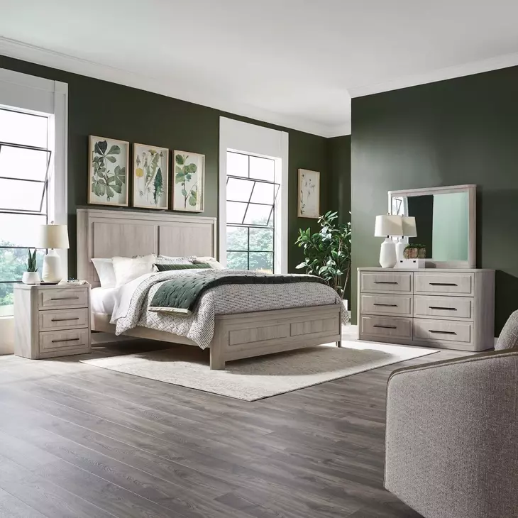 Modern Play Natural White Rectangular Mirror