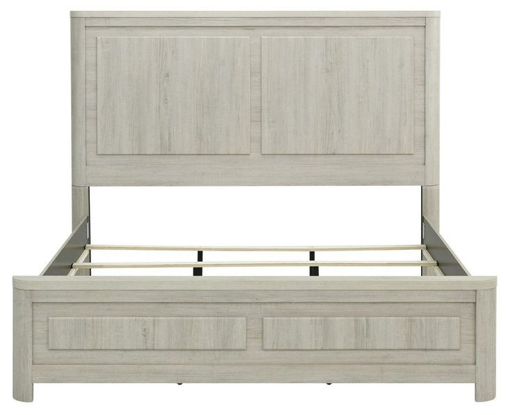 Modern Play Natural White King Panel Bed