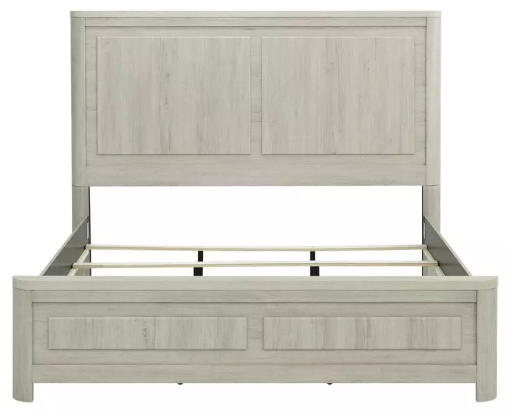 Modern Play Natural White King Panel Bed