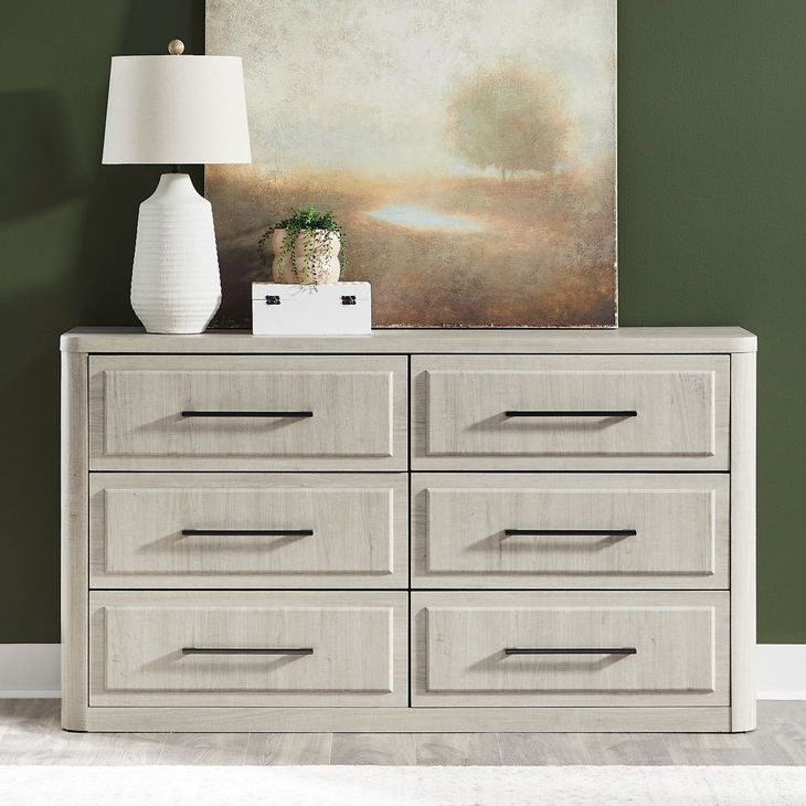 Modern Play Natural White 6 Drawer Dresser