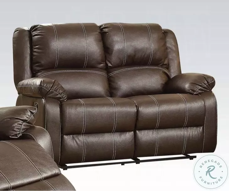 Zuriel Brown Reclining 60" Loveseat