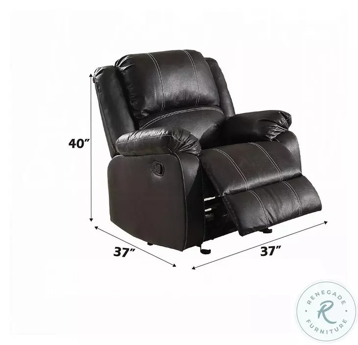 Zuriel Black Reclining Living Room Set