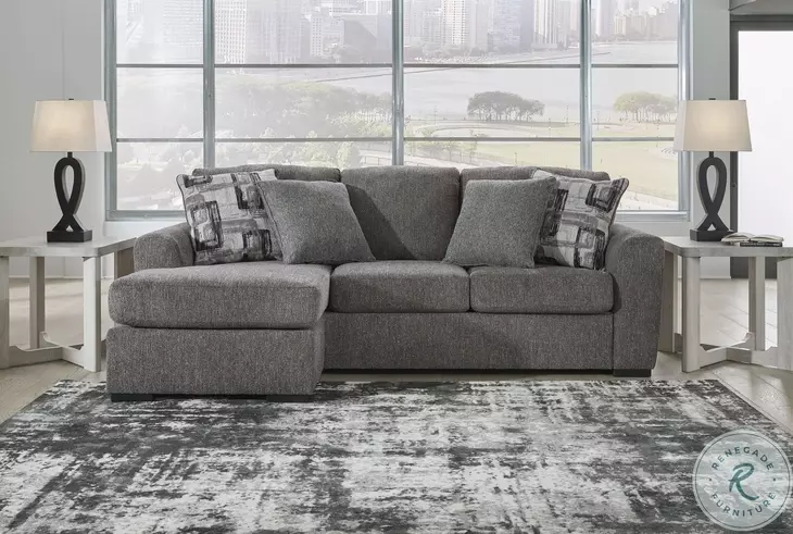 Gardiner Pewter Sofa Chaise
