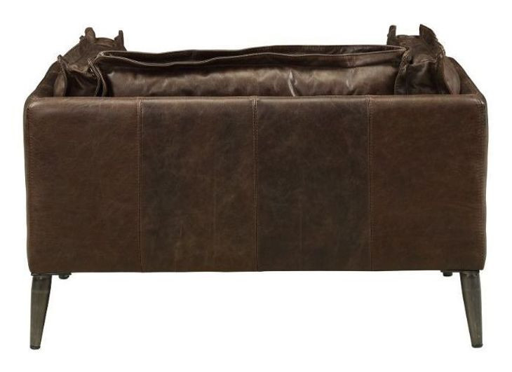 Porchester Distress Chocolate Leather Living Room Set