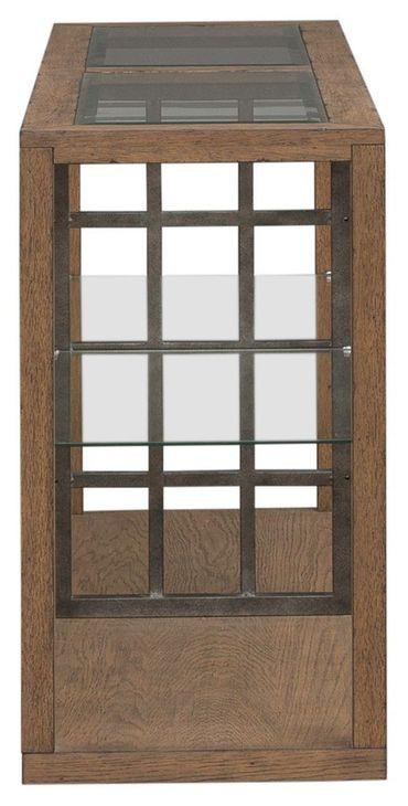 Bayhill Trellis Honey Rectangular Glass Top Occasional Table Set