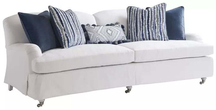 Athos Brown Apartment 87" Sofa by Barclay Butera