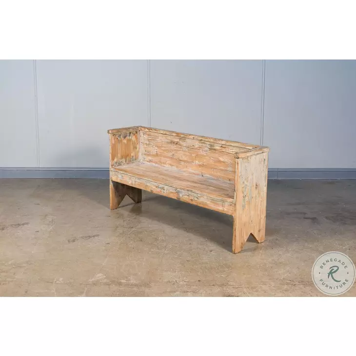 Beach House Gray Bench