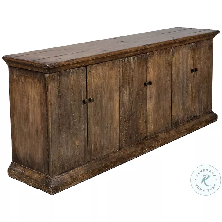 Provincial Brown Storage Sideboard