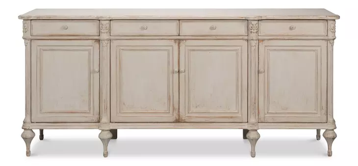 Lilac White 4 Door Sideboard