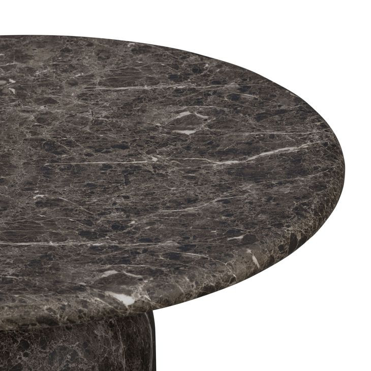Cynthia Dark Emperador Outdoor Round Coffee Table