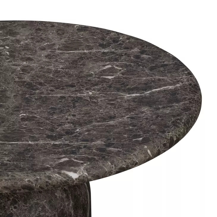 Cynthia Dark Emperador Outdoor Round Coffee Table