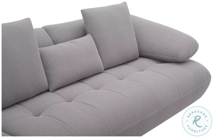 Savannah Gray 128" LAF Sectional