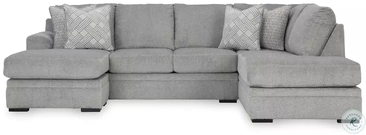 Casselbury Cement 2 Piece RAF Chaise Sectional