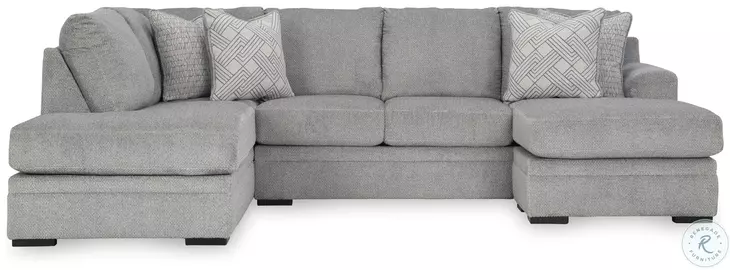Casselbury Cement 2 Piece LAF Chaise Sectional