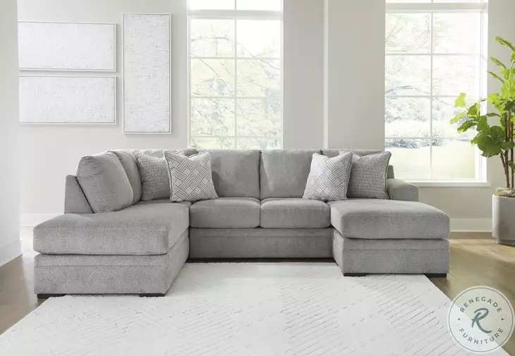 Casselbury Cement 2 Piece LAF Chaise Sectional