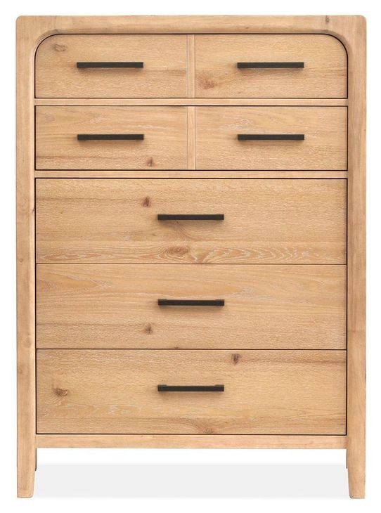 Somerset Butternut 5 Drawer Chest