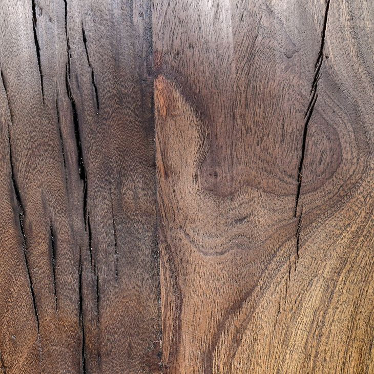 Duarte Rustic Brown and Black 58" Accent Bench