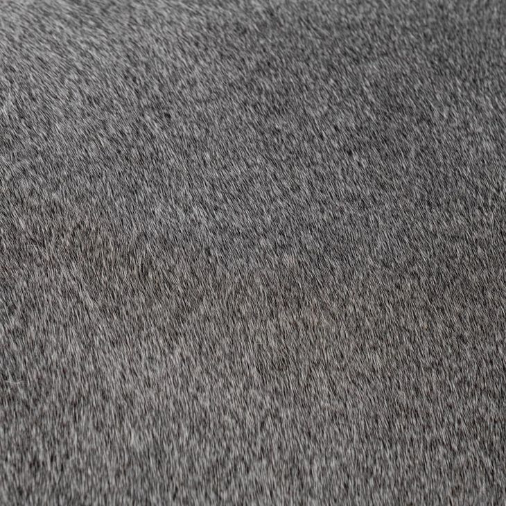 Bose Sparrow Gray Leather Upholstered Counter Height Stool