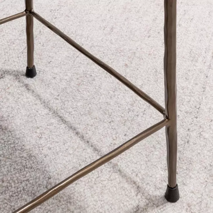 Bose Canyon Sand Leather Upholstered Counter Height Stool