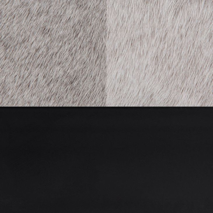 Evelyn Sparrow Gray Leather Upholstered 70" Accent Bench