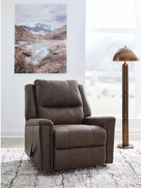 Skymaker Walnut Rocker Recliner
