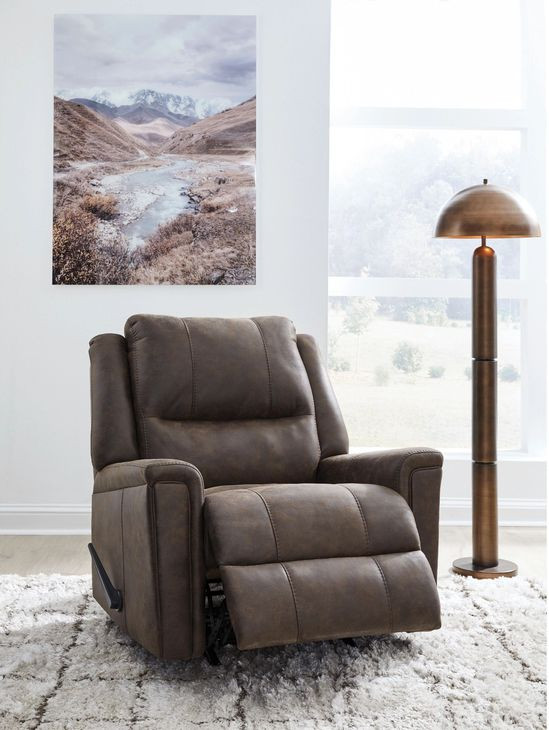 Relax Living Walnut Rocker Recliner