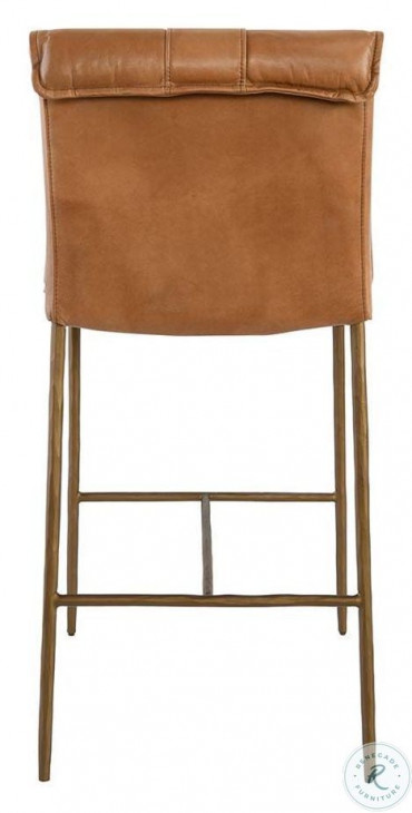 Mayer Tan Leather 26" Counter Height Stool