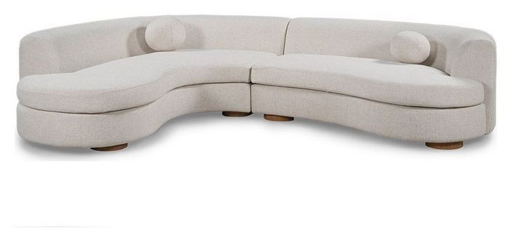 Concord Ivory 2 Piece Sectional with Pillows