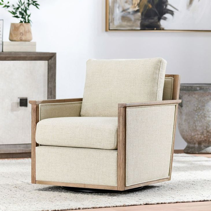 Norman Natural Upholstered Accent Chair