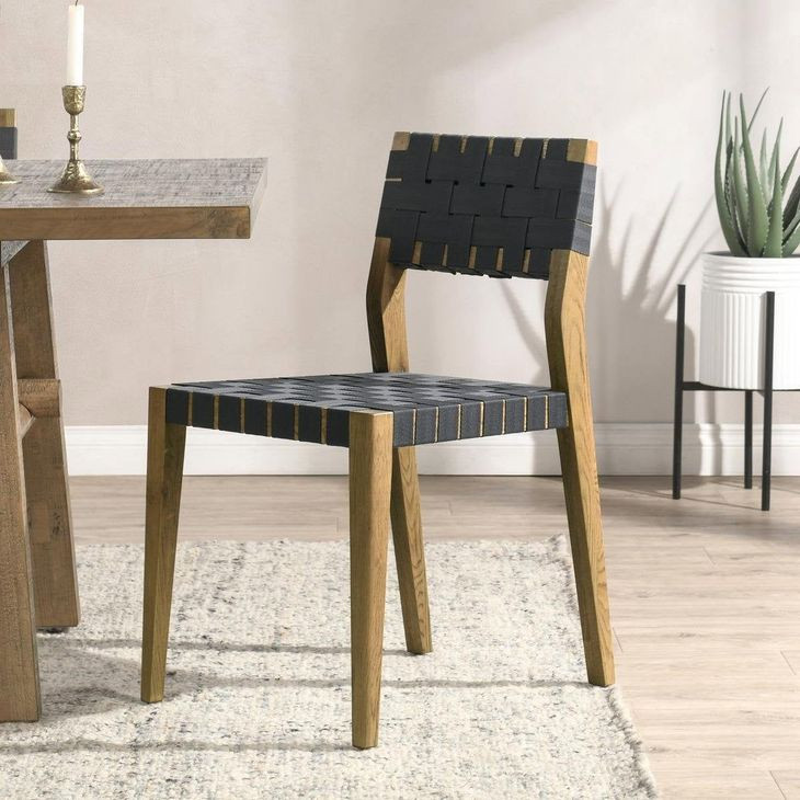 Orlando Mossed Brown Upholstered Dining Chair Set of 2