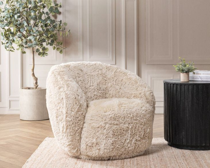 Adley Sand Upholstered Accent Chair