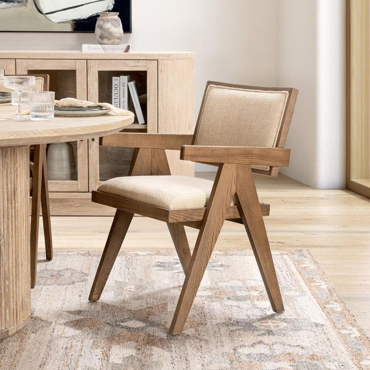 Dolton Beige Upholstered Dining Chair