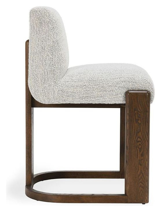 Chelsea Pixel Ivory Upholstered Counter Height Stool