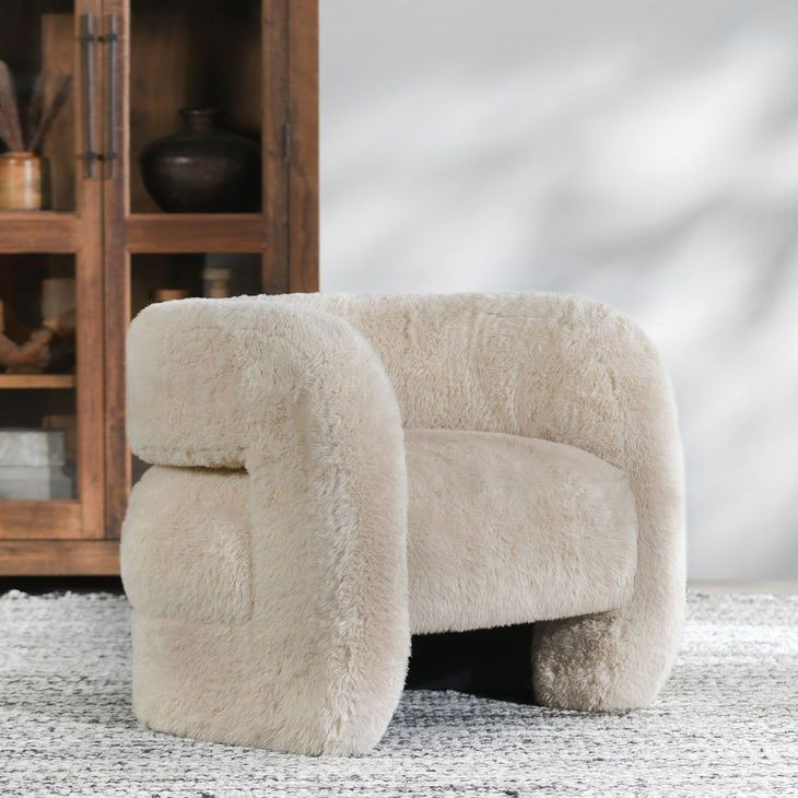 Teddy Sand Upholstered Accent Chair