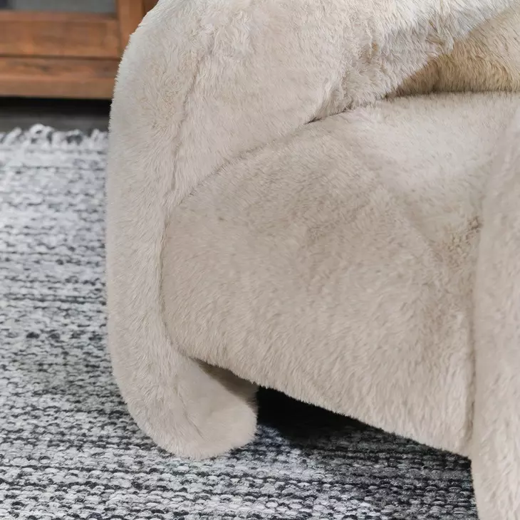 Teddy Sand Upholstered Accent Chair